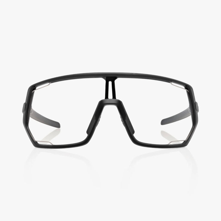 Shimano Technium 2 — Matte Black Frame / Clear Lens, front view.