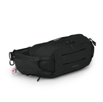 Osprey Raptor 4 Hip Pack, black, full view.