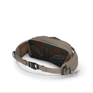 Osprey Raptor 4 Hip Pack, pediment grey, full view of back.