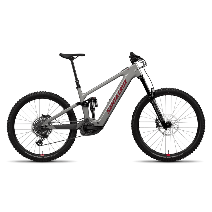 2025 Santa Cruz Vala 1 C MX Vala R-Kit, gloss grey, full view.