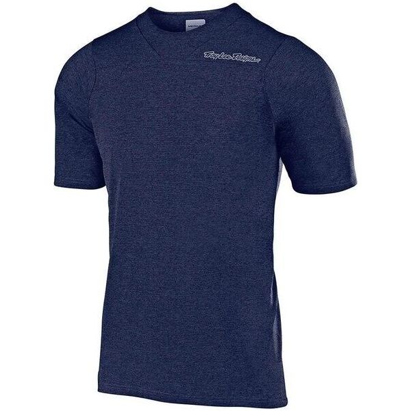 Troy Lee Designs Skyline Short Sleeve Jersey, navy blue, full view.