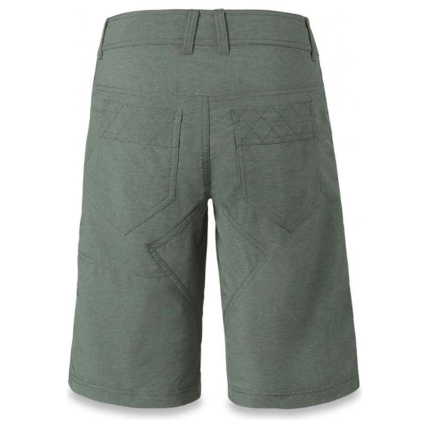 Dakine Zella Women’s Mountain Bike Shorts, balsam green, back view.