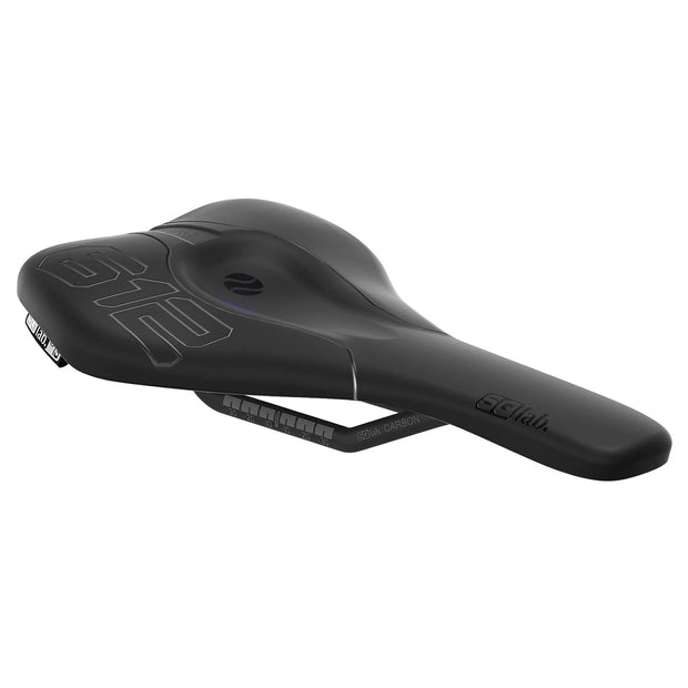 SQlab 612 Carbon Rail Saddle, nose view.