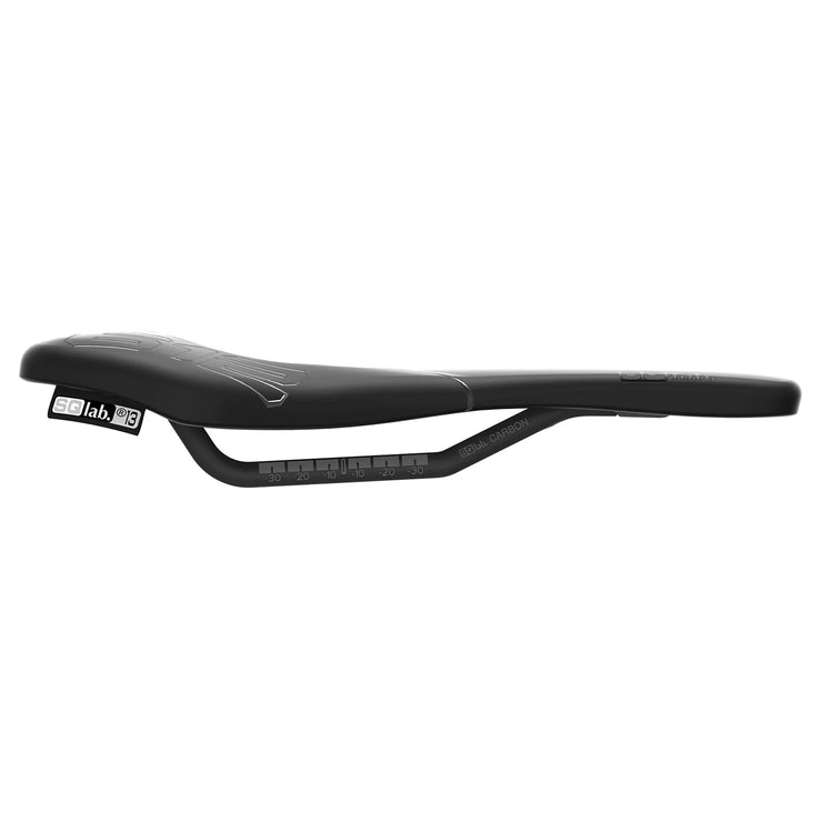 SQlab 612 Carbon Rail Saddle, side view.