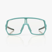 Shimano Technium 2 Sunglasses — Teal Frame / Clear Spare Lens, front view.