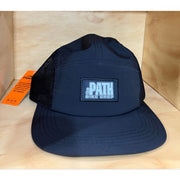 path logo tech hat, black, front view