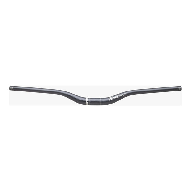 RaceFace Turbine Riser Bar 35.0, 40mm Rise, 800mm, black, front view.