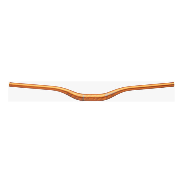 RaceFace Turbine Riser Bar 35.0, 40mm Rise, 800mm, orange, front view.