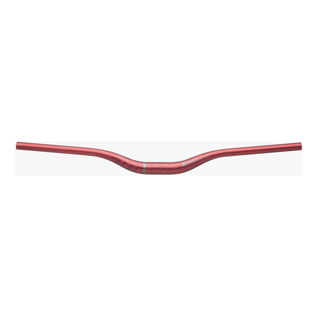 RaceFace Turbine Riser Bar 35.0, 40mm Rise, 800mm, red, front view.