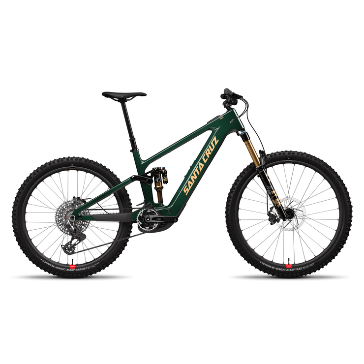 2025 Santa Cruz Vala 1 CC MX  X0 AXS RSV, midnight green, full view.