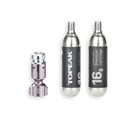 Phoenix Topeak/Pivot Dock Ninja CO2 cartridges and inflator view