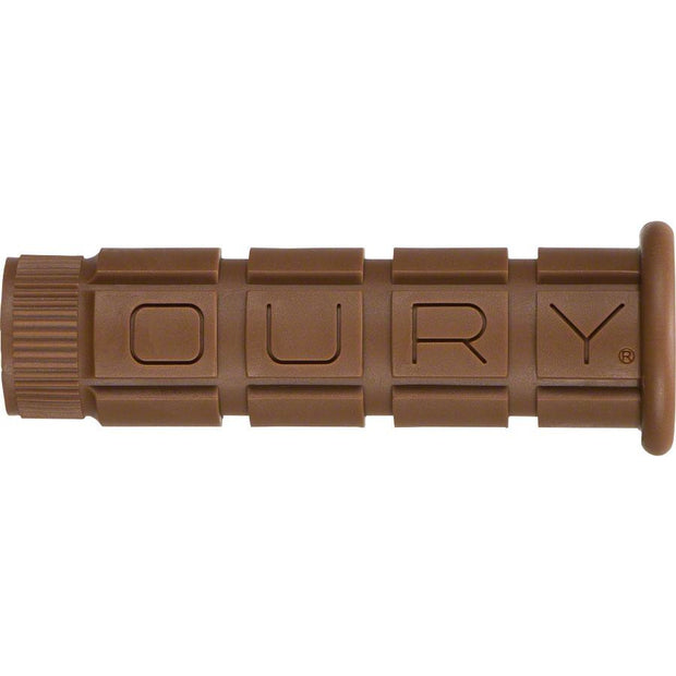 Oury Single Compound Grips - Muddy Brown, Full View