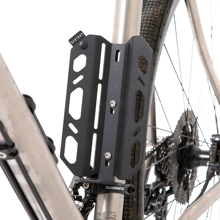 Restrap Carry Cage - Black, bottle mount view.